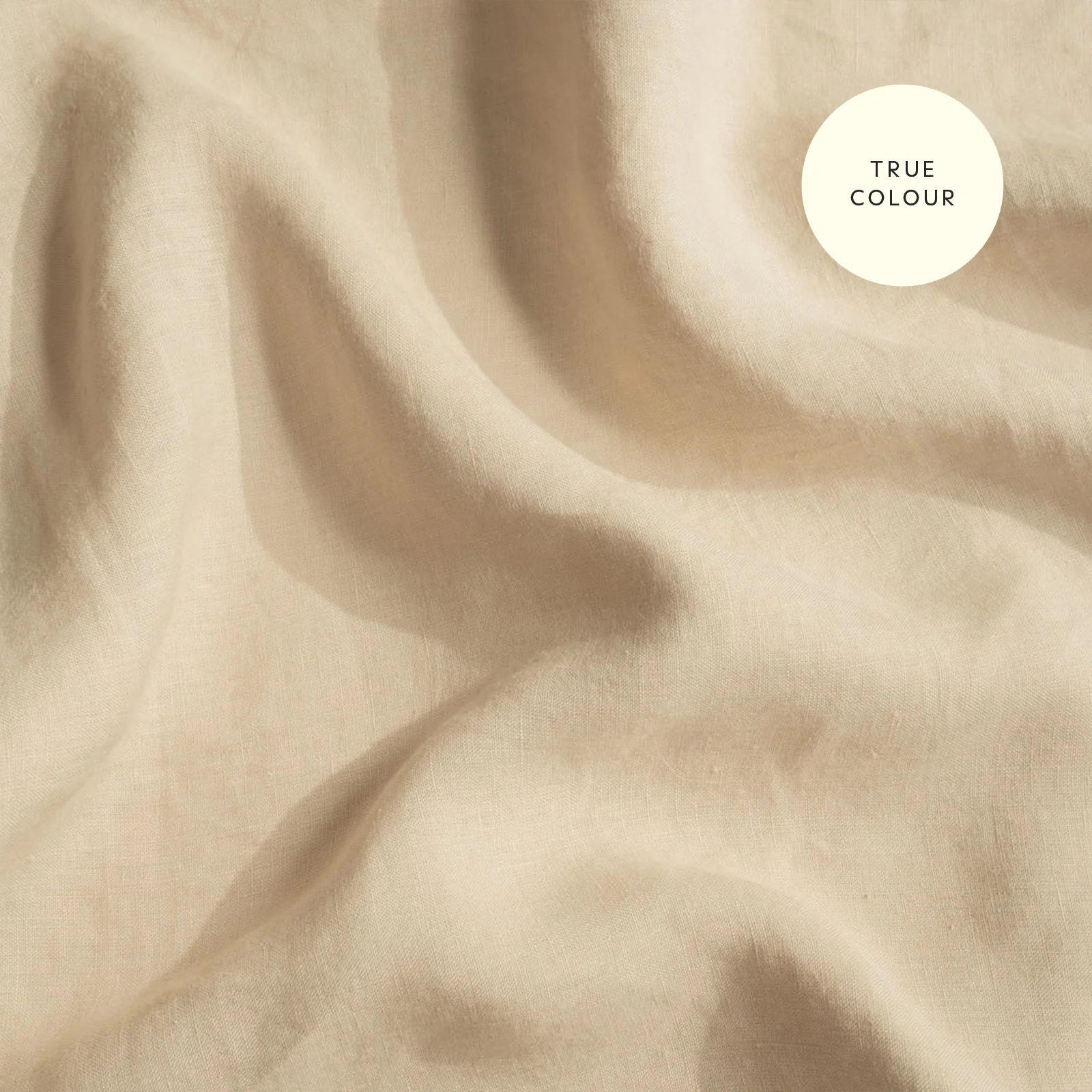 French Flax Linen Fitted Sheet in Creme - Image 8