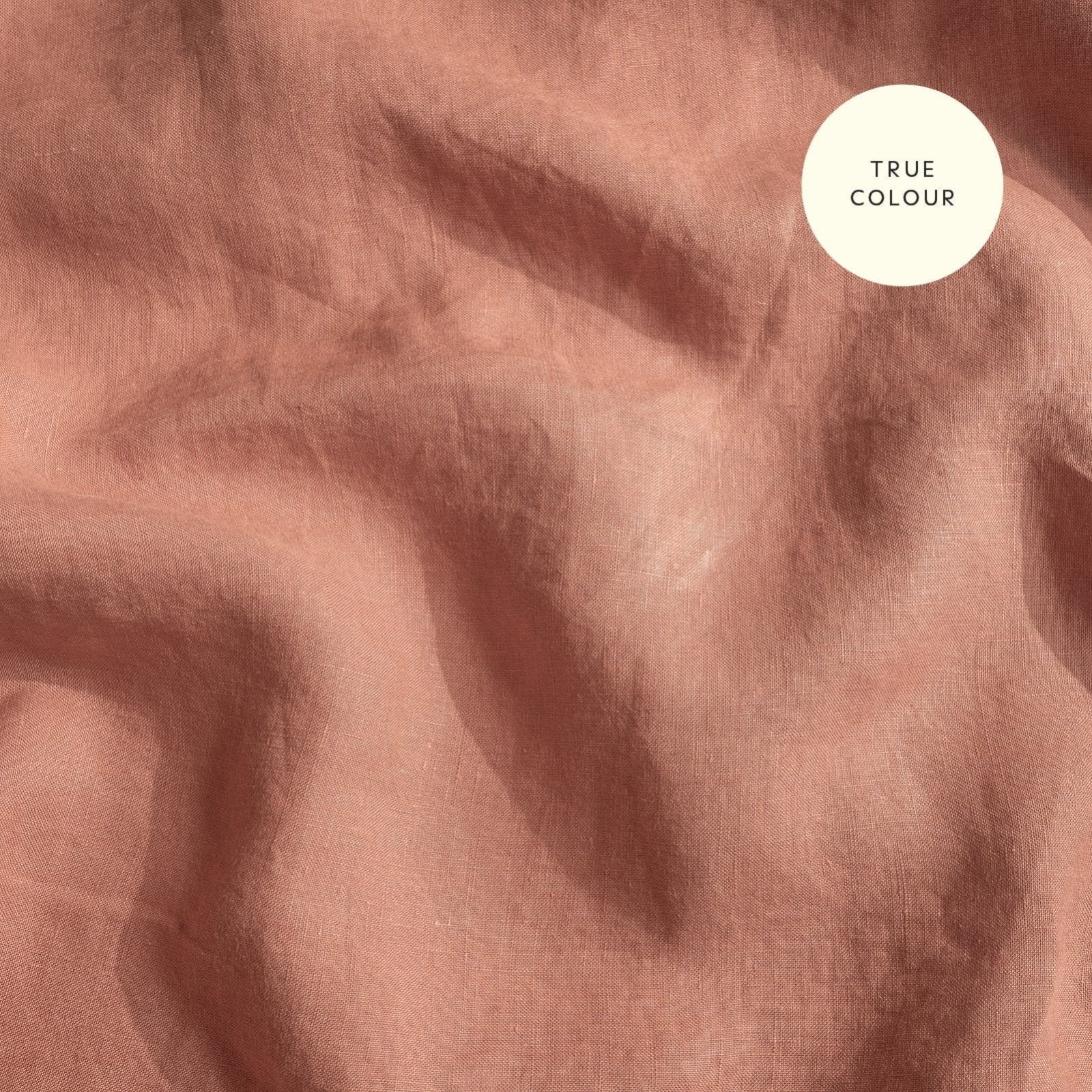 French Flax Linen Flat Sheet in Rosa - Image 10