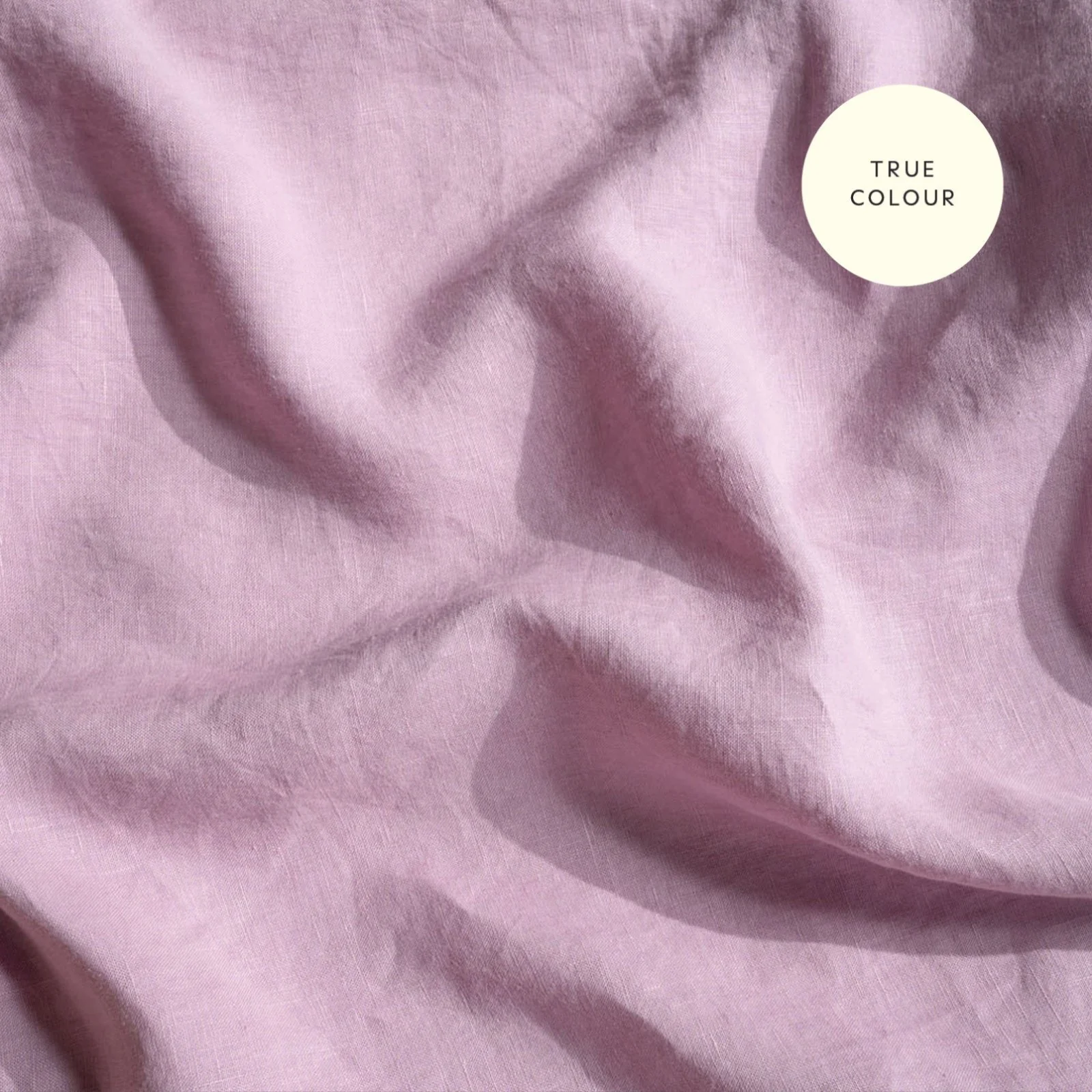French Flax Linen Quilt Cover in Lilac - Image 9