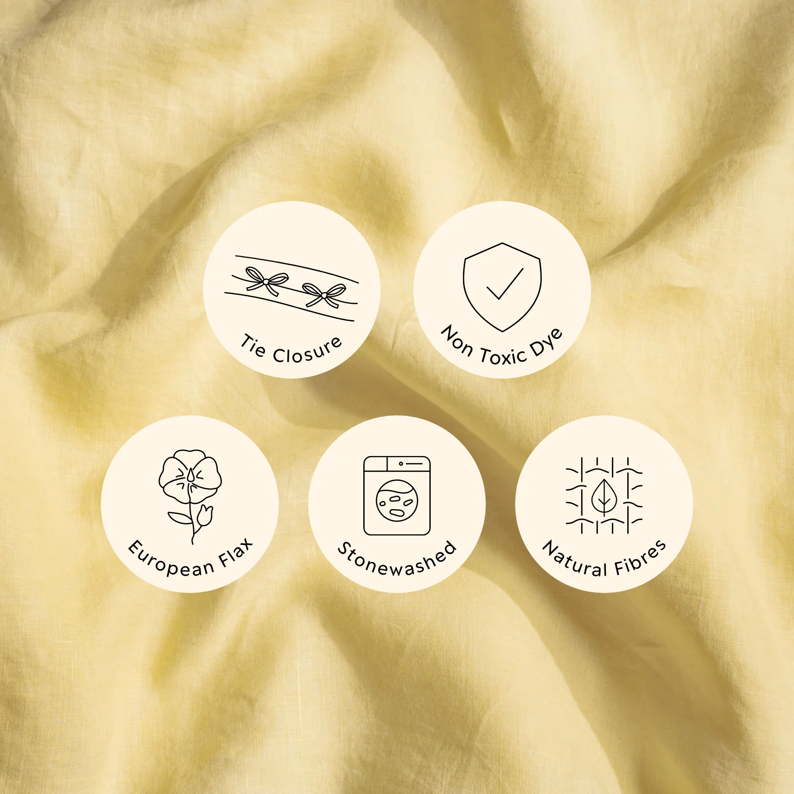 French Flax Linen Fitted Sheet in Daisy - Image 6